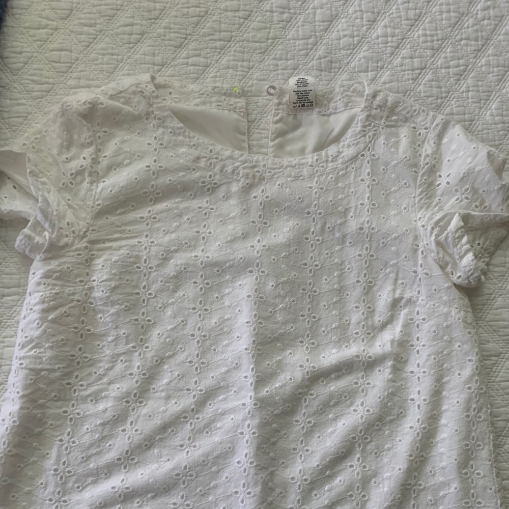 Crewcuts girls eyelet blouse, sz 12